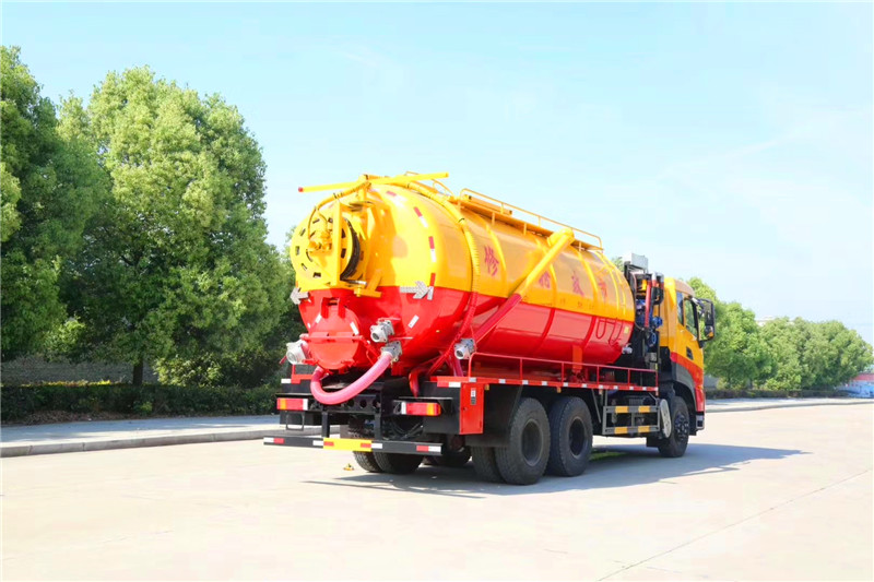 國六東風(fēng)天龍后雙橋清洗吸污車 國六東風(fēng)天龍后雙橋清洗吸污車